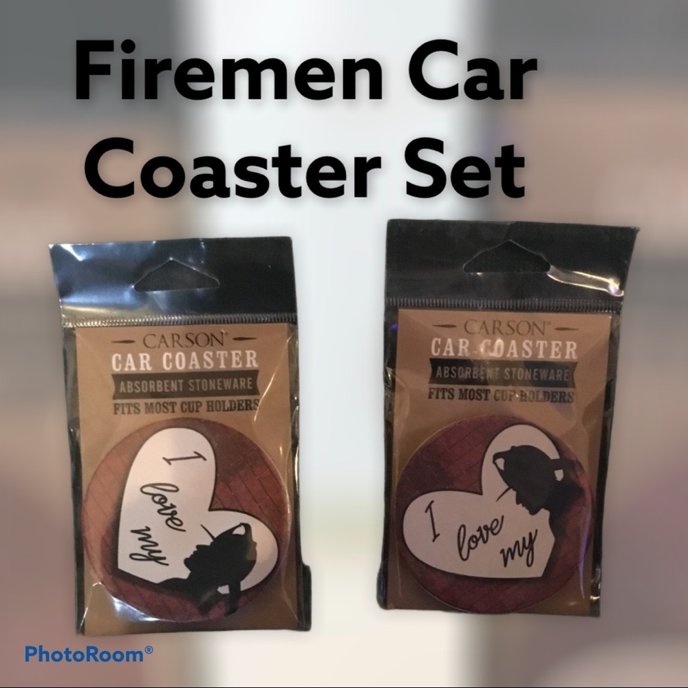 Firemen Car Coasters